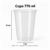 Copo Descartável Ultra Liso Transparente de Polipropileno (PP) com Capacidade de 770ml Pacote com 25 Unidades - comprar online