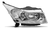 Farol Principal Máscara Cromada Cruze 2011 12 13 14 2015 2016 na internet