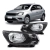 Farol Friso Preto VW Saveiro G7 Gol Voyage G8 2017 Até 2024