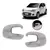 Par Aplique Retrovisor Cromado Fiat Uno 2012 - comprar online