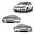 Par Aplique Retrovisor Cromado Vectra 2006 07 08 09 2010