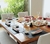 PLATO SUSHI con división para salsa blanco - Mesa y Estilo