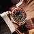 Relógio Masculino de Luxo | Pulseira de Couro | Impermeável | Casual e Social - Carvalho Country Moda e Acessórios