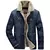 Jaqueta Masculina de Inverno Bruta – Térmica, Forrada em Veludo