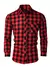 Camisa Masculina Casual de Algodão e Poliéster – Manga Longa, Gola Clássica e Abertura Frontal | Primavera e Outono - comprar online
