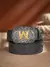 Imagem do Cinto Country Masculino em Couro PU – Estilo Cowboy com Fivela Detalhada Florais Com Letra