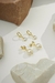 Conjunto de Brincos de Pérola Folheados a Ouro 18K - comprar online