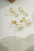 Conjunto de Brincos de Pérola Folheados a Ouro 18K na internet