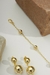 Conjunto Brincos + Pulseira de Bolinha Folheados a Ouro 18K na internet
