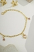 Conjunto Floral Brinco + Pulseira Folheados a Ouro 18K na internet