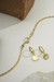 Conjunto Delicado Medalha de S. Bento Folheado a Ouro 18K - comprar online