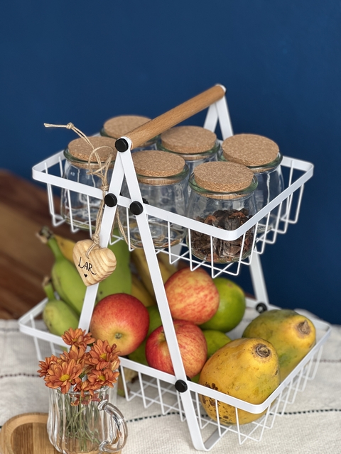 Fruteira dupla metal - comprar online