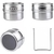 Set x6 Especieros Imantados con Soporte – Acero Inoxidable + Tapa Regulable - BBBest