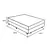 BASE BOX QUEEN PREMIUM - FECHADO E ESPUMADO - 1,58X1,98 BI-PARTIDA - Nuvens De Algodão