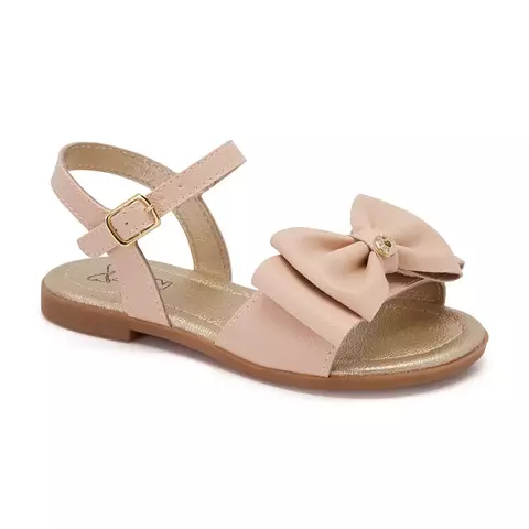 A Sandália Infantil Feminina Klin Laço Duplo