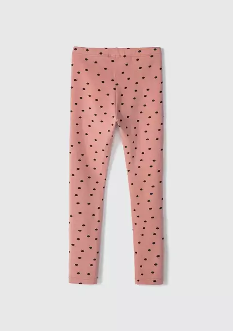 Calça Legging Infantil Menina Estampada - Rosa