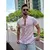 Camisa Masculina Gola Padre Social Casual Linho Algodão Manga Curta Longa Moda Luxo - comprar online