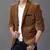 Moda Blazers Inglaterra Cavalheiro Masculina Casual Slim Fato De Bombazina Pequeno Estilo Britânico Blazer Masculino - comprar online