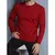 BLUSA SUÉTER DE TRICO LÃ MASCULINO LISA GOLA REDONDA MANGA LONGA INVERNO 2025 - DOMO