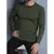 BLUSA SUÉTER DE TRICO LÃ MASCULINO LISA GOLA REDONDA MANGA LONGA INVERNO 2025 - comprar online