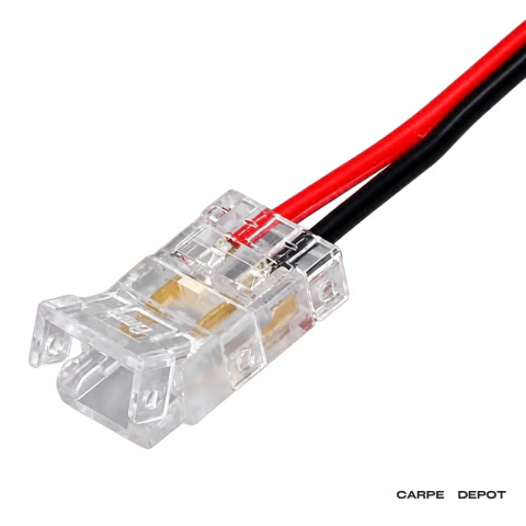 Conector con cable de 2 pines