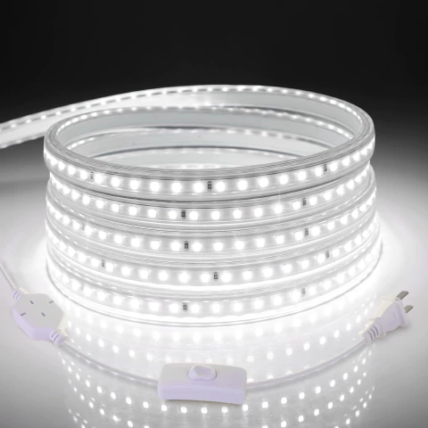 TIRA FLEXIBLE LUZ DE DIA 60 LEDS POR METRO 2835 SMD 127V EXTERIOR (MLED-60-IP45-127V-CD/LD)