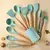 Utensílios De Cozinha De Silicone - Cabo De Madeira