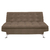 Sofá-Cama 3 Lugares Casal Premium Suede Marrom - comprar online