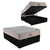 Cama Box Baú Casal Colchão Molas 69X138X188 Preto