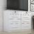 Cômoda casal monza mdp 8 gavetas branco