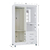 Guarda Roupa Solteiro Ambiente Cordoba 2 Portas Branco Brilho - comprar online