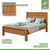 Cama Casal Convencional Estrutura Mdf/mdp Athenas Móveis Lopas Amendoa Clean - comprar online