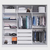 Guarda Roupa Casal 3 Portas 1 Espelho 100% mdf London - Biasa