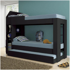Beliche Cama Auxiliar Ditália Treliche Cm-15 Preto