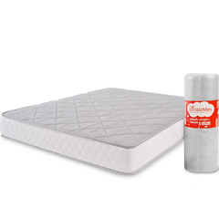 Colchão Casal Espuma D28 A Vácuo Ortopédica Certificada 138x188x17cm -