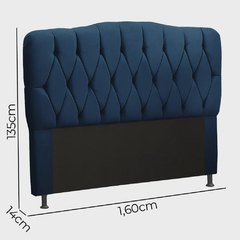 Cabeceira Estofada Eduarda Casal Queen Size 160 cm para Cama Box na internet
