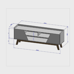 Rack Para TV Até 65 Polegadas 2 Portas 3 Nichos Decor na internet
