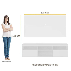 Rack com Painel TV 65 Flórida V3059 - comprar online