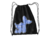 Mochila Sacola Hologram Store Nylon Cão Bexiga Azul