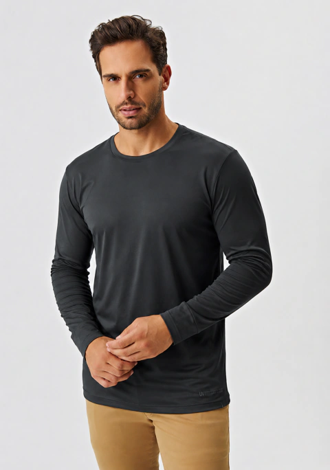 CAMISETA AD HELANCA PROTECAO UV DRY CARECA ML C/ EST MOMENTUS