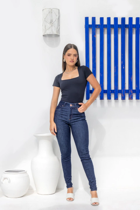 CALÇA JEANS TANISE SKYNNY C/ ALTA TERMICO