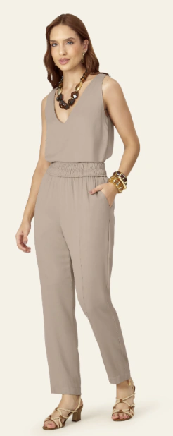 CALÇA RETA EM VISCOSE ENDLESS