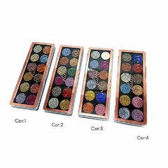 Paleta de Sombra Glitter 12 Cores Vivai (546345) - loja online