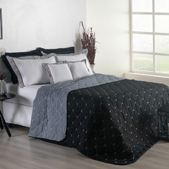 Kit Cobre Leito Dupla Face Casal King Bordado Renove Hipercal 400 Fios (3310)