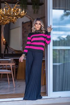 Blusa Feminina Tricot Básica Cacharel 2 Cores Moda Blogueira na internet