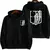 Jaqueta com Capuz Attack on Titan – Brasão Branco da Tropa de Exploração | Zíper Unissex Inverno - comprar online