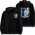 Jaqueta com Capuz Attack on Titan – Estampa Tropa de Exploração | Zíper Unissex Inverno - comprar online
