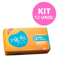 Nips All Day Sabonete Em Barra Mel E Cereais C/ 12 85g