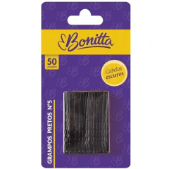 Bonitta Grampo P/ Cabelo Preto N5 C/ 50 Unid.