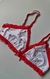 Conjunto corazones rojo en internet
